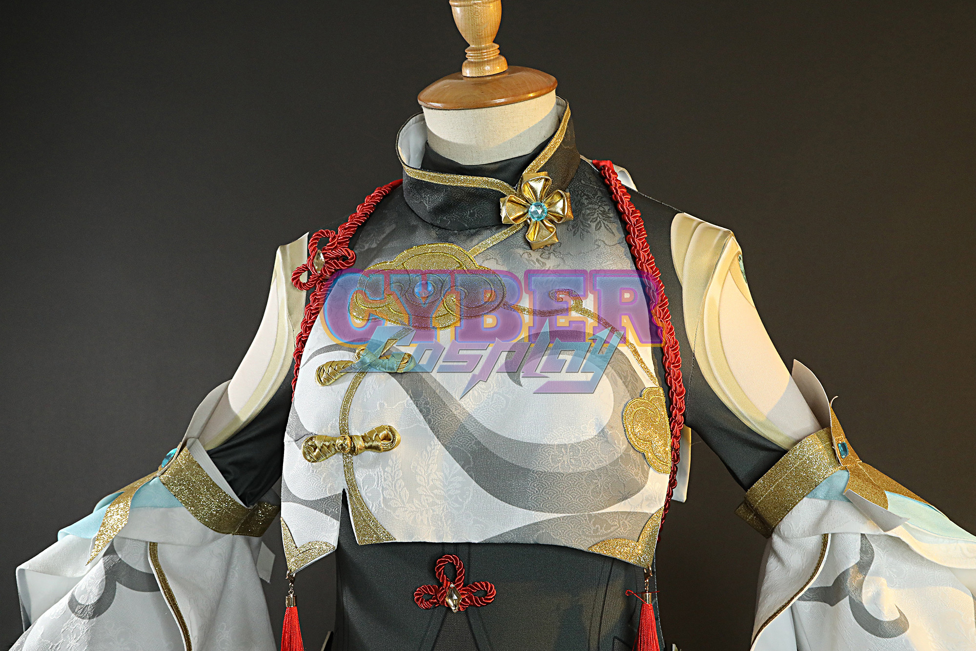 Game Genshin Impact Shenhe Cosplay Costume Jacquard Version C00907