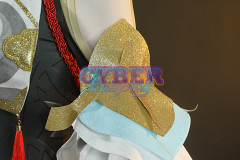 Game Genshin Impact Shenhe Cosplay Costume Jacquard Version C00907