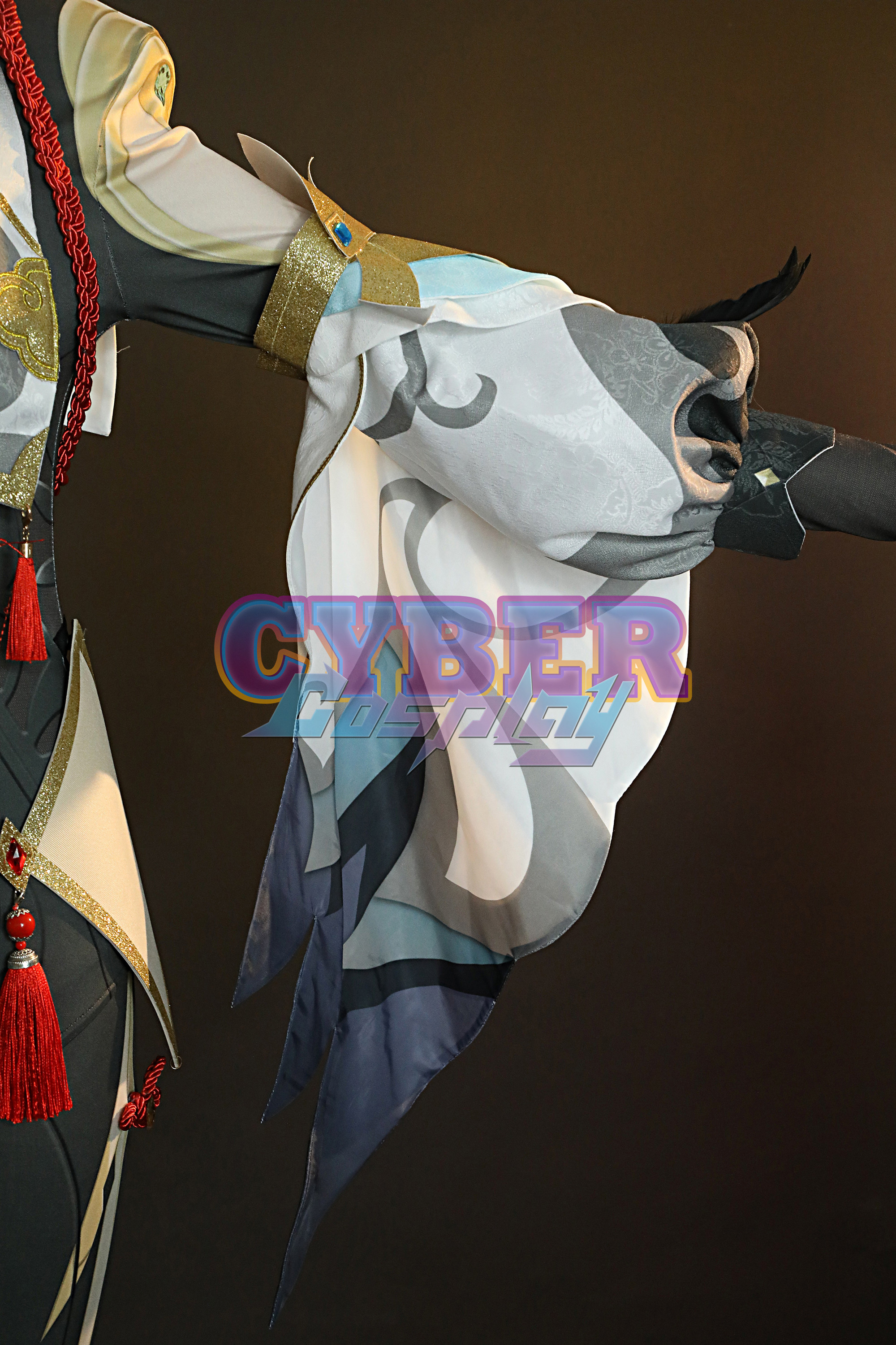 Game Genshin Impact Shenhe Cosplay Costume Jacquard Version C00907