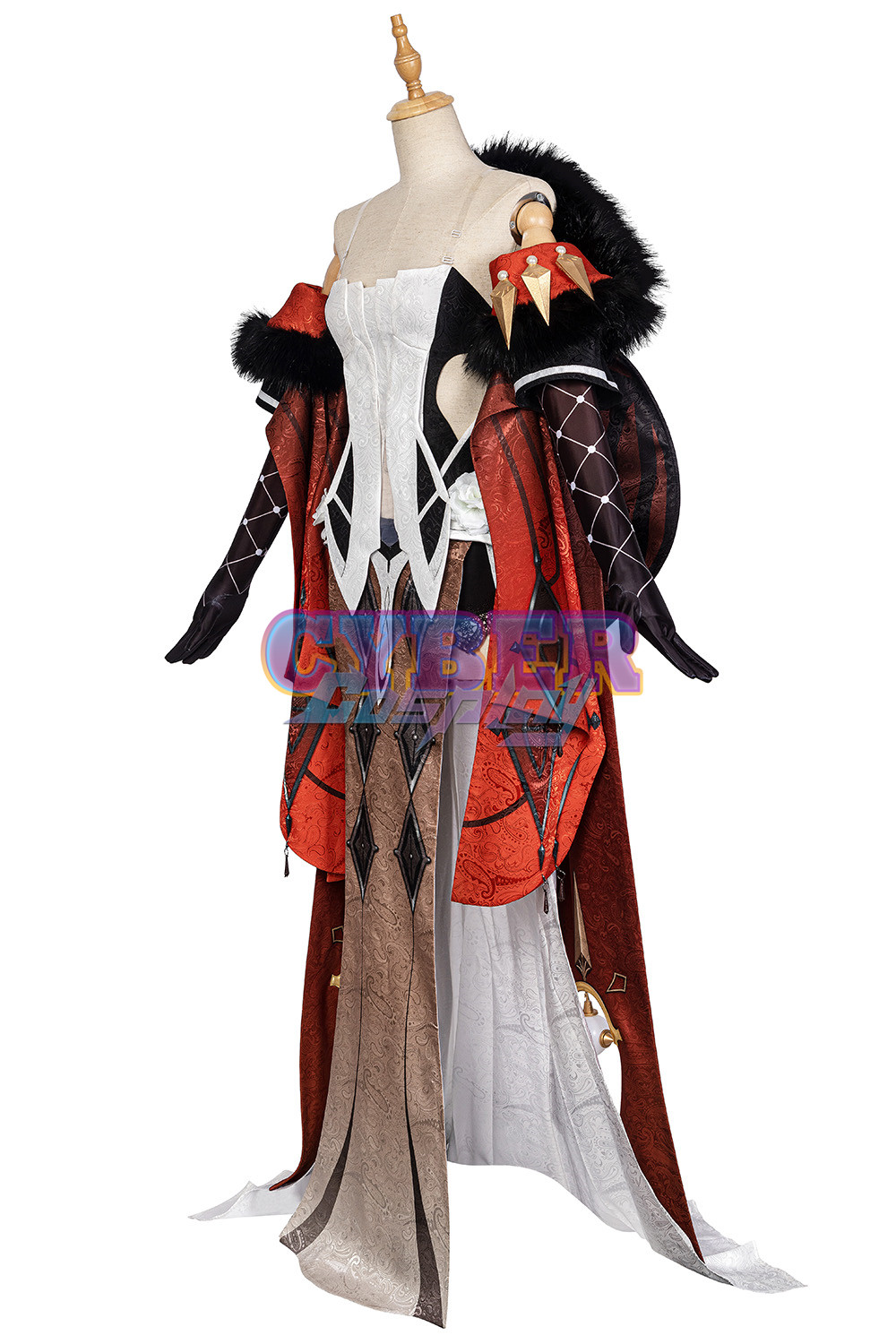 Genshin Impact La Signora Cosplay Costume Jacquard Version C00496