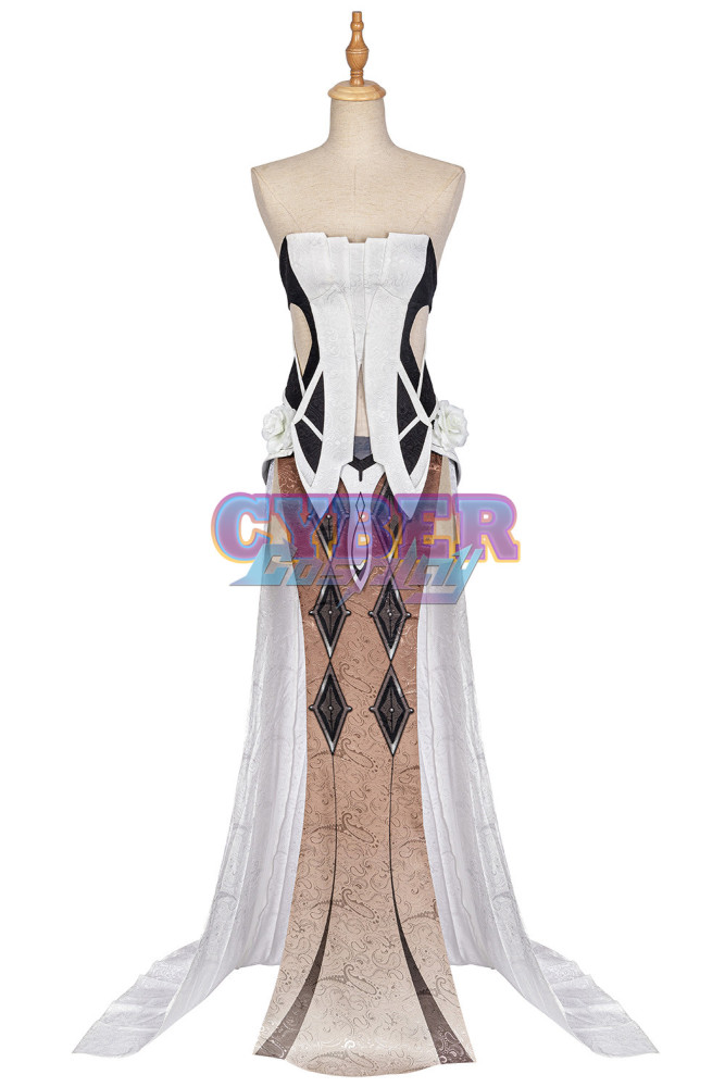 Genshin Impact La Signora Cosplay Costume Jacquard Version C00496