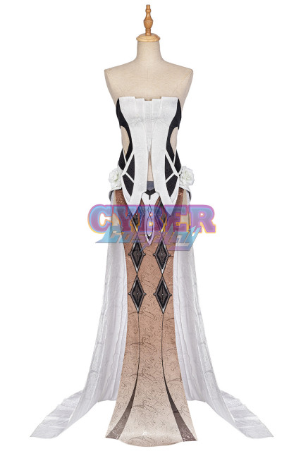 Genshin Impact La Signora Cosplay Costume Jacquard Version C00496