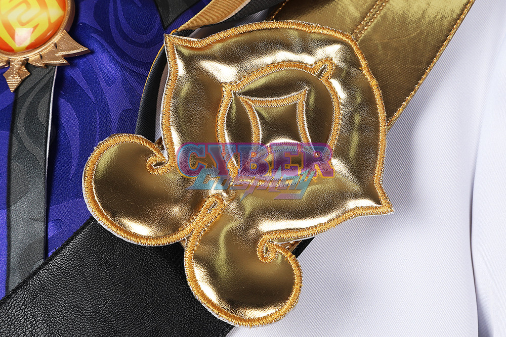 Genshin Impact Albedo Cosplay Costume Jacquard Version C00438