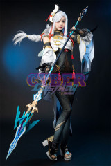 Game Genshin Impact Shenhe Cosplay Costume Jacquard Version C00907