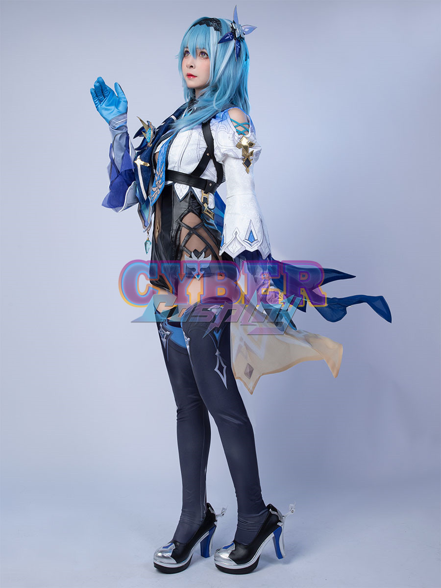 Genshin Impact Eula Cosplay Costume Jacquard Version C00445