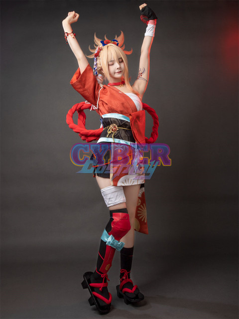 Genshin Impact Yoimiya Cosplay Costume Upgrade C00553