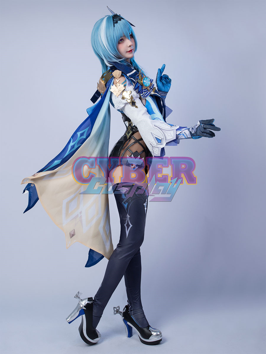 Genshin Impact Eula Cosplay Costume Jacquard Version C00445