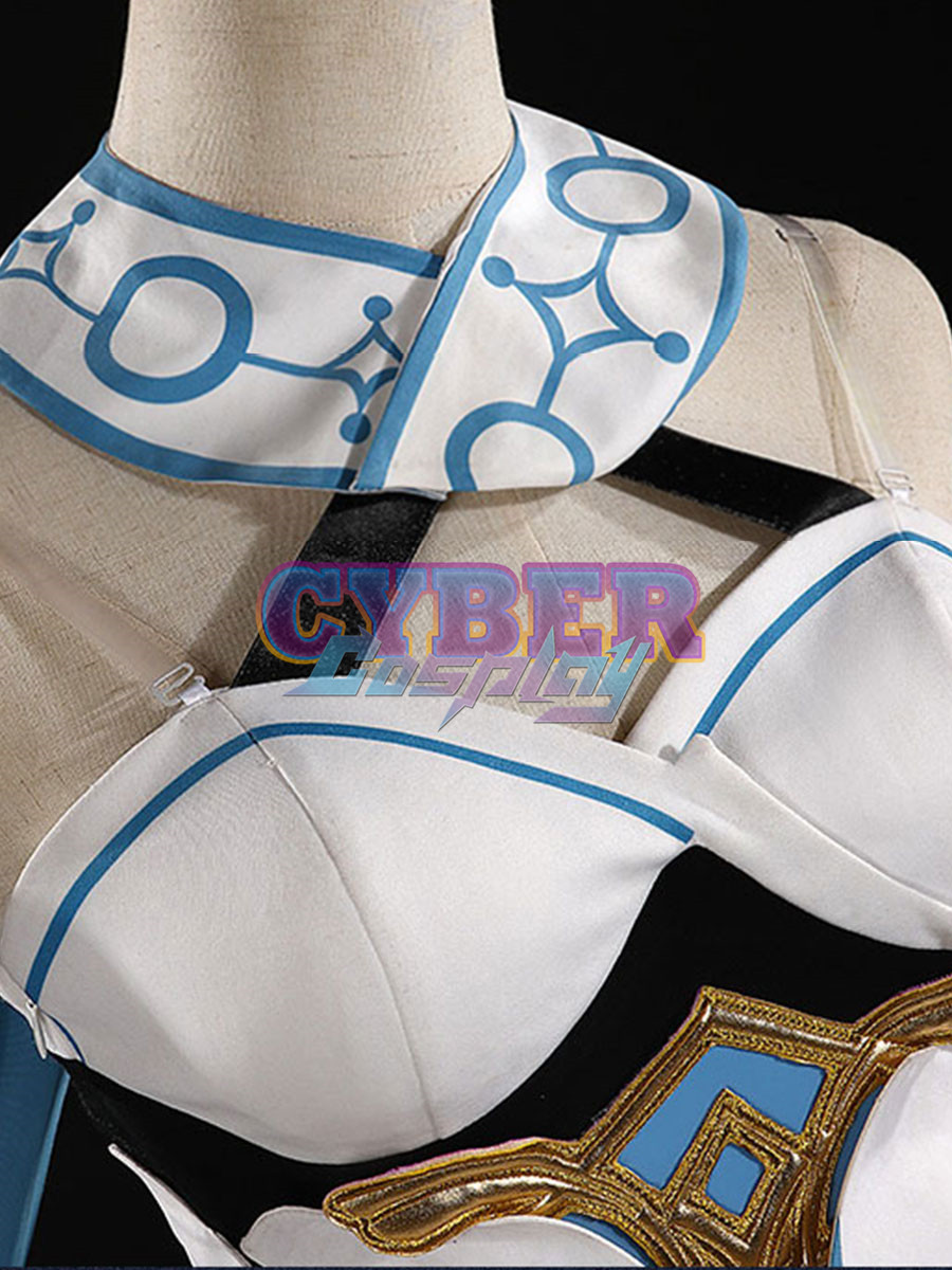 Ready to Ship Genshin Impact Traveler Lumine Cosplay Costume Upgraded Version C02895
