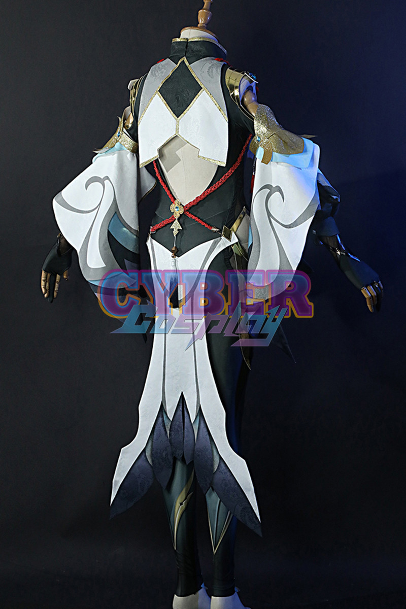 Game Genshin Impact Shenhe Cosplay Costume Jacquard Version C00907