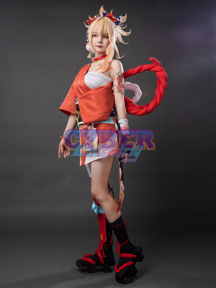 Genshin Impact Yoimiya Cosplay Costume Upgrade C00553