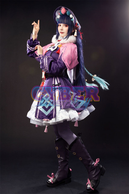 Genshin Impact YunJin Cosplay Costume Jacquard Version C00849
