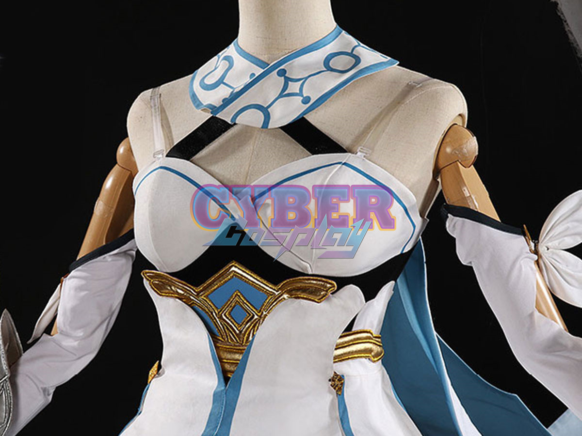 Ready to Ship Genshin Impact Traveler Lumine Cosplay Costume Upgraded Version C02895