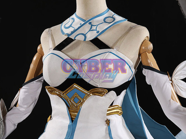 Ready to Ship Genshin Impact Traveler Lumine Cosplay Costume Upgraded Version C02895