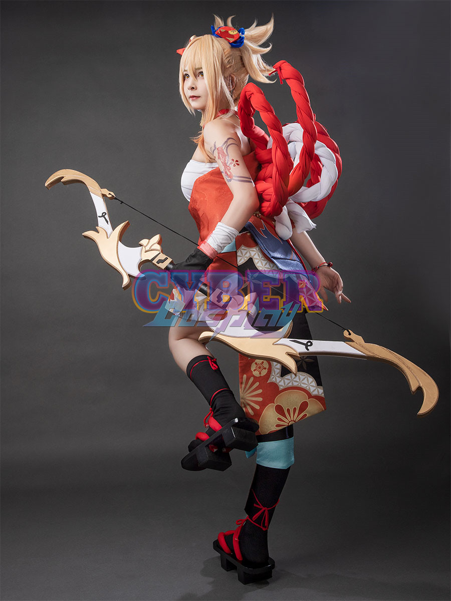 Genshin Impact Yoimiya Cosplay Costume Upgrade C00553