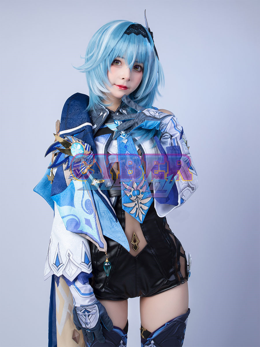 Genshin Impact Eula Cosplay Costume Jacquard Version C00445