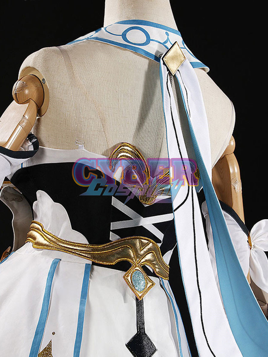 Ready to Ship Genshin Impact Traveler Lumine Cosplay Costume Upgraded Version C02895