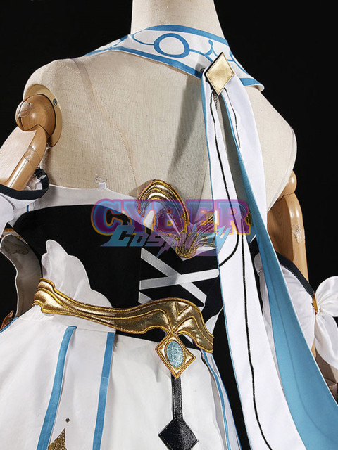 Ready to Ship Genshin Impact Traveler Lumine Cosplay Costume Upgraded Version C02895