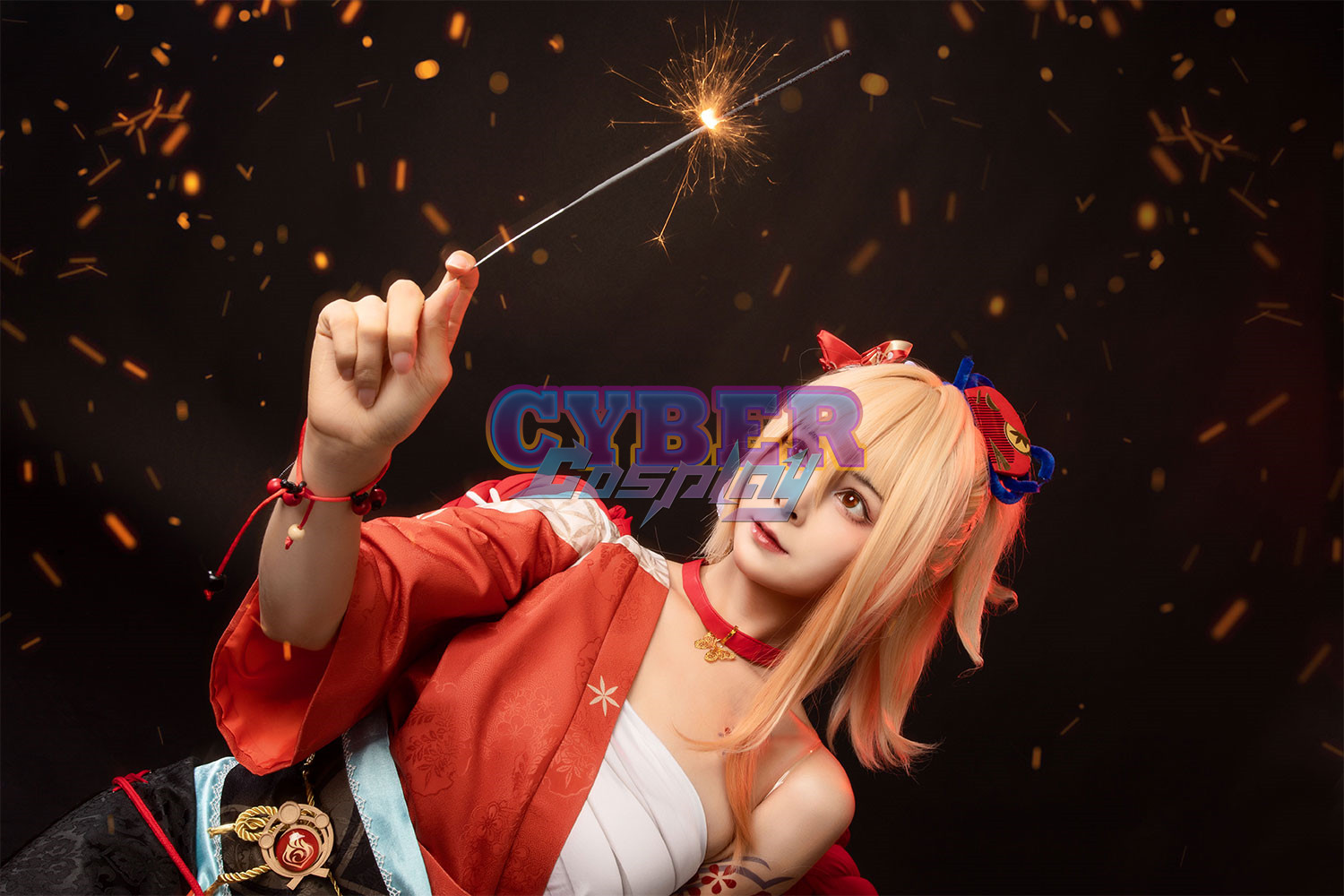 Genshin Impact Yoimiya Cosplay Costume Upgrade C00553