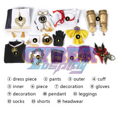 Genshin Impact Kujo Sara Cosplay Costume C00656