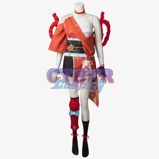 Genshin Impact Yoimiya Cosplay Costume Upgrade C00553