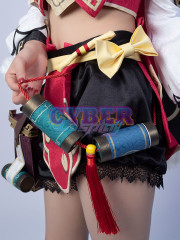 Game Genshin Impact Yanfei Cosplay Costume Upgraded Version C00480