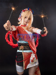 Genshin Impact Yoimiya Cosplay Costume Upgrade C00553