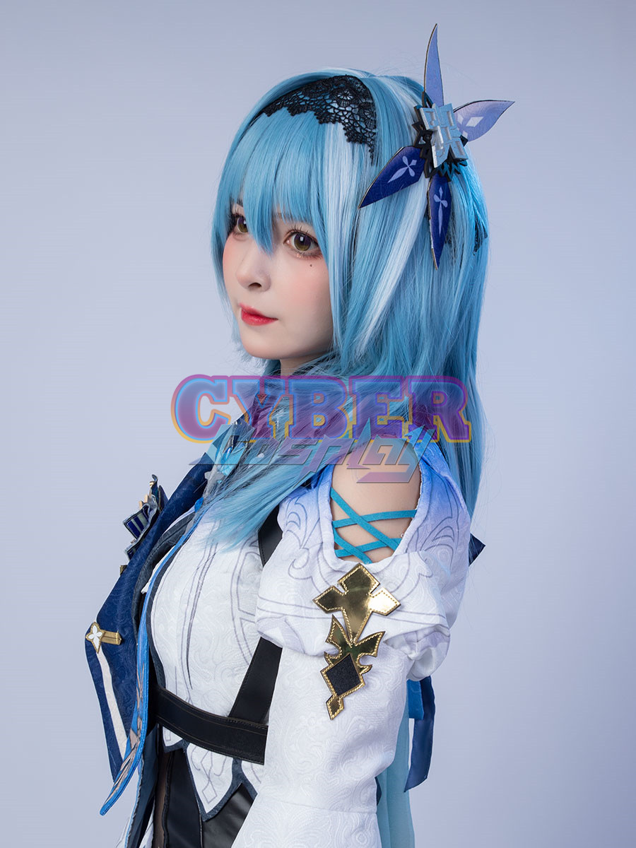 Genshin Impact Eula Cosplay Costume Jacquard Version C00445