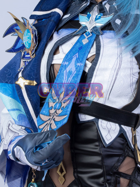 Genshin Impact Eula Cosplay Costume Jacquard Version C00445