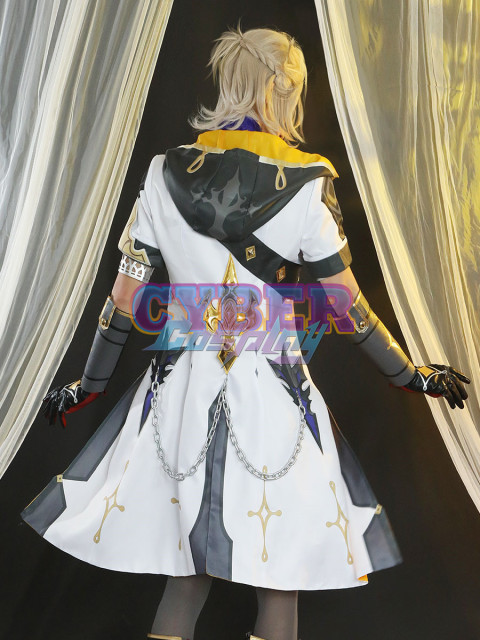 Genshin Impact Albedo Cosplay Costume Jacquard Version C00438