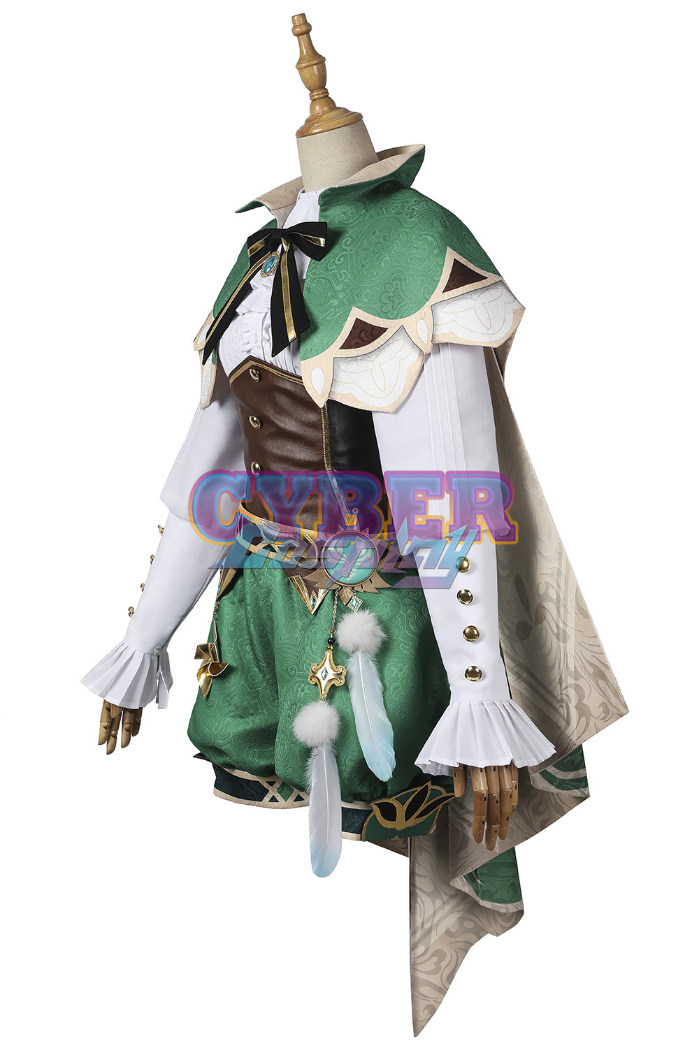 Genshin Impact - Venti Cosplay Costume Jacquard Version C00442