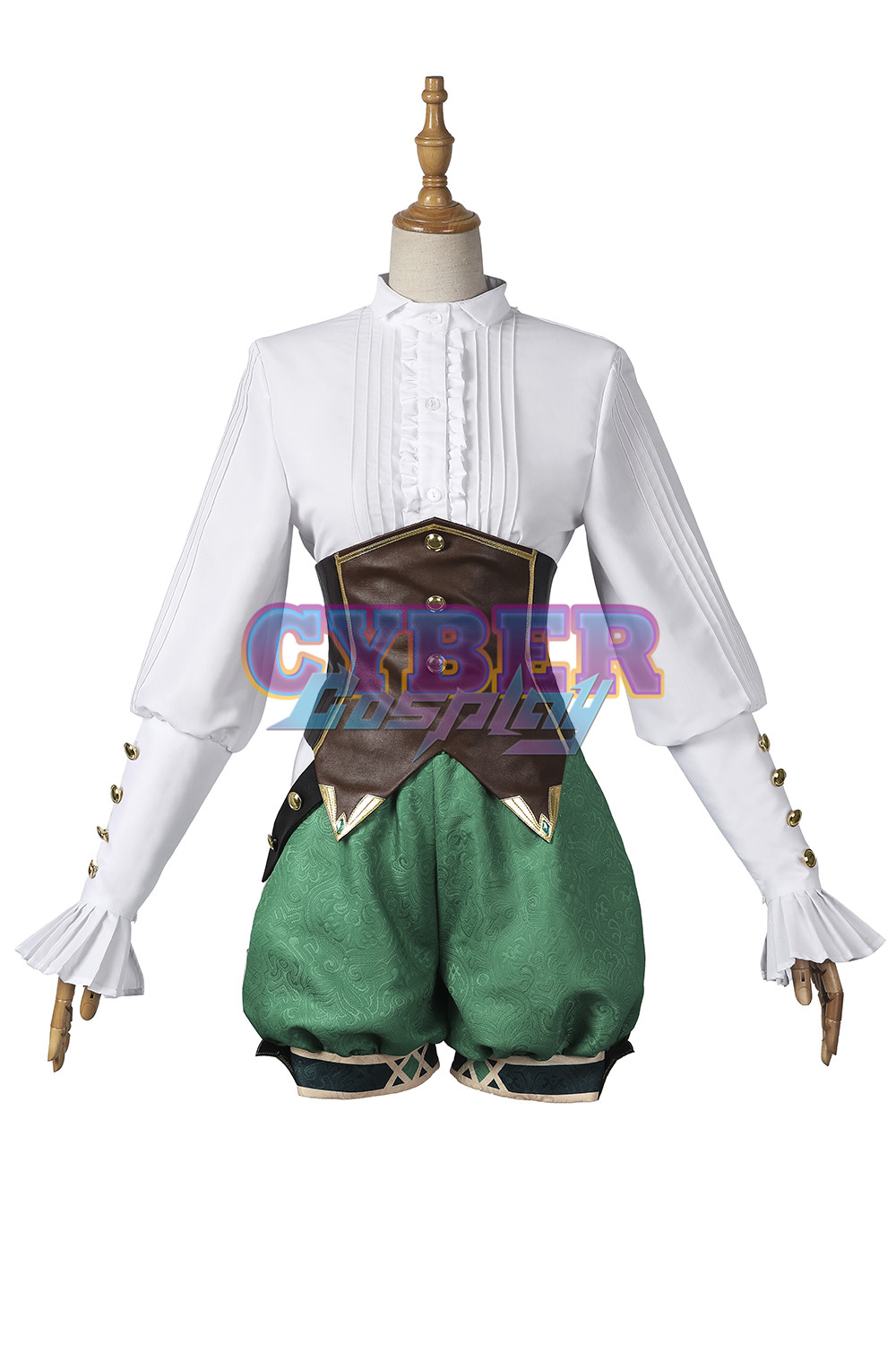 Genshin Impact - Venti Cosplay Costume Jacquard Version C00442