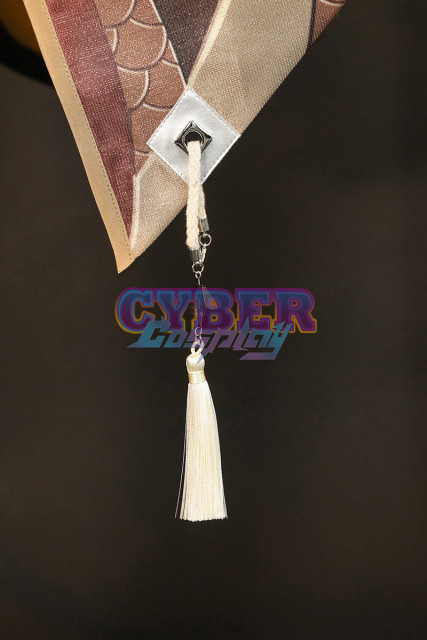 Game Genshin Impact Liyue Harbor Lapis Dei Zhongli Cosplay Costume Sands Satin Version C02946