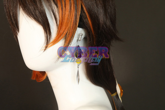 Game Genshin Impact Liyue Harbor Lapis Dei Zhongli Cosplay Costume Sands Satin Version C02946