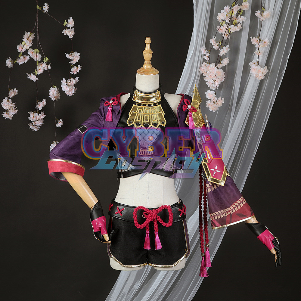 Genshin Impact Kuki Shinobu Cosplay Costume Jacquard Version C02058