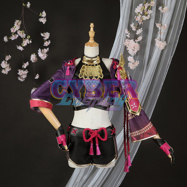 Genshin Impact Kuki Shinobu Cosplay Costume Jacquard Version C02058