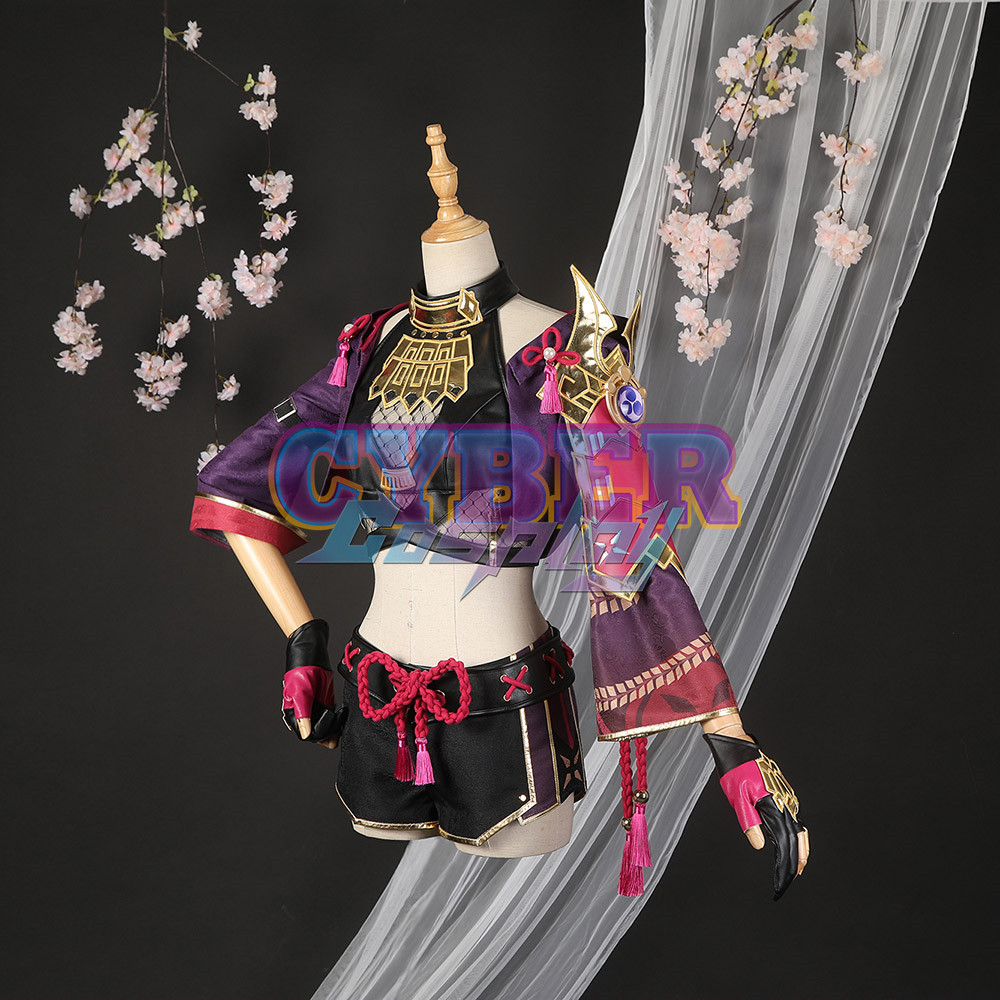Genshin Impact Kuki Shinobu Cosplay Costume Jacquard Version C02058