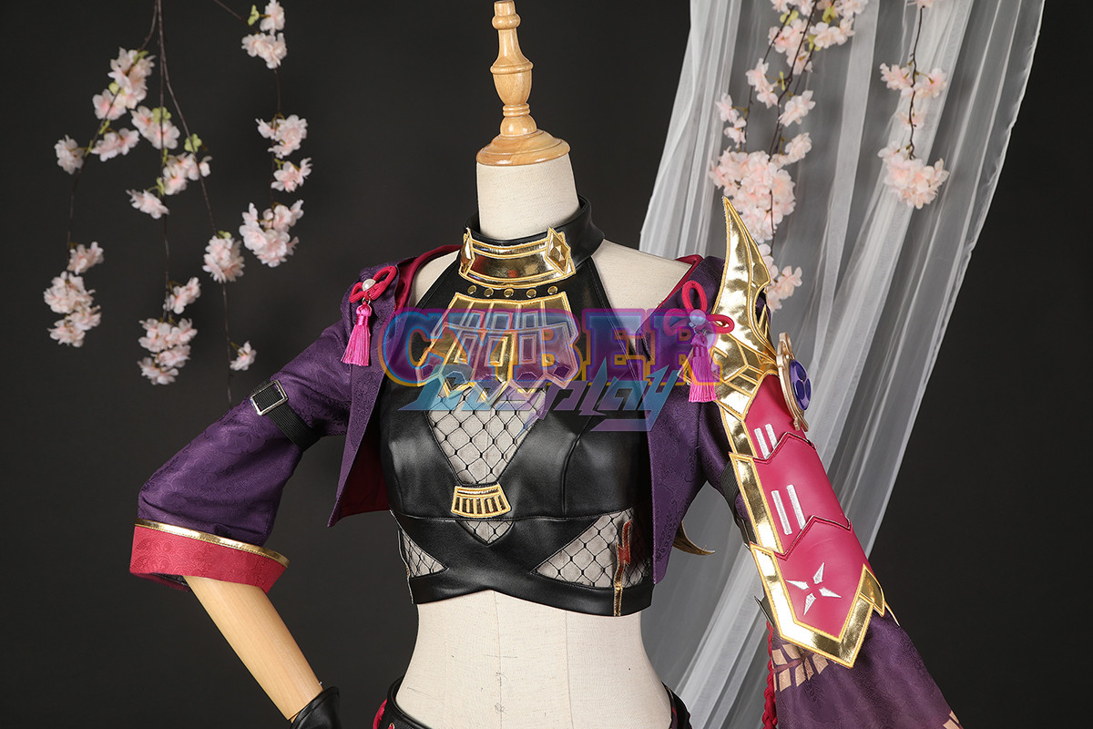 Genshin Impact Kuki Shinobu Cosplay Costume Jacquard Version C02058