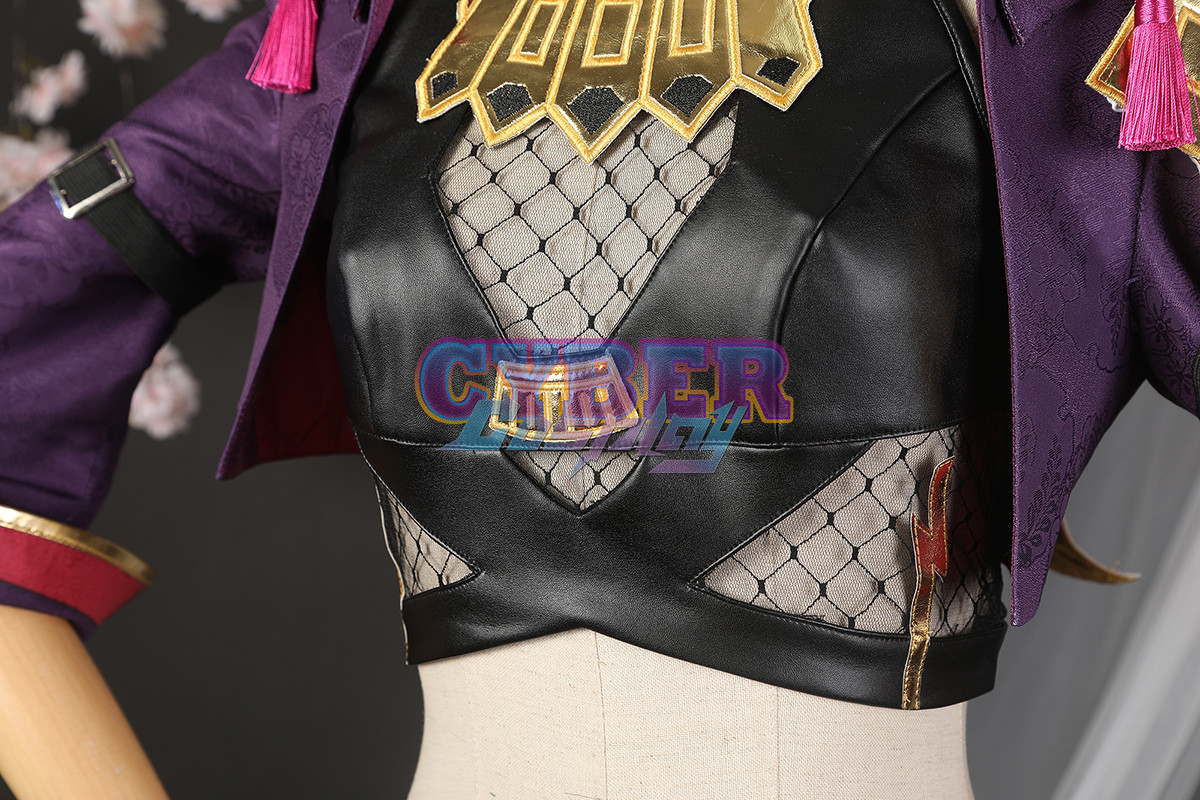 Genshin Impact Kuki Shinobu Cosplay Costume Jacquard Version C02058