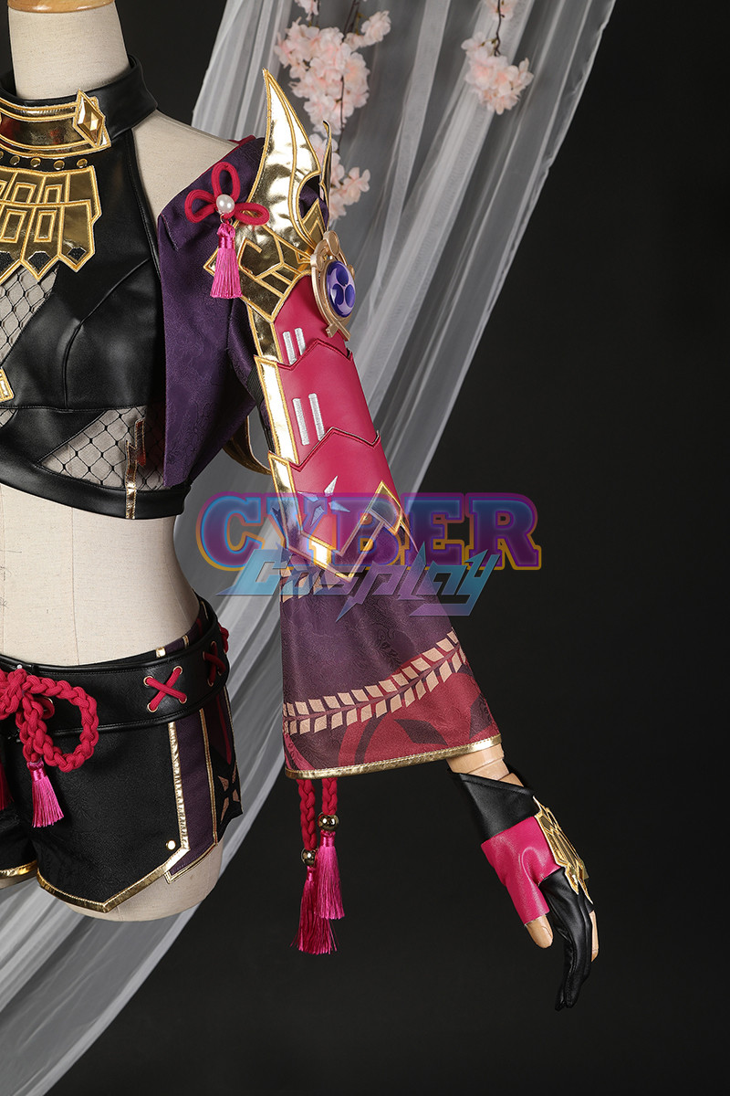 Genshin Impact Kuki Shinobu Cosplay Costume Jacquard Version C02058