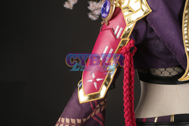 Genshin Impact Kuki Shinobu Cosplay Costume Jacquard Version C02058