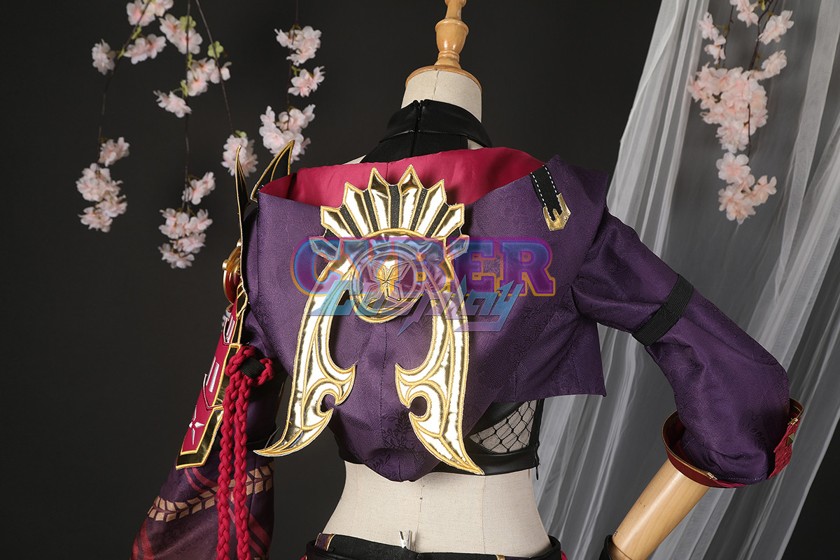Genshin Impact Kuki Shinobu Cosplay Costume Jacquard Version C02058