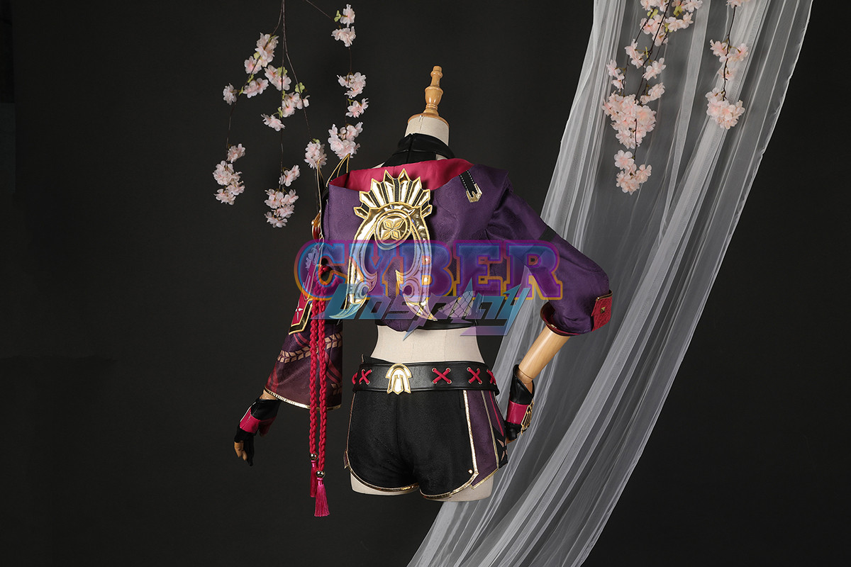 Genshin Impact Kuki Shinobu Cosplay Costume Jacquard Version C02058