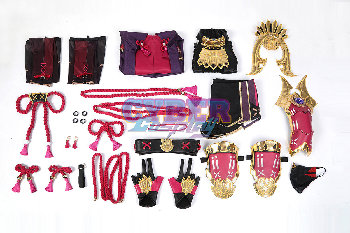 Genshin Impact Kuki Shinobu Cosplay Costume Jacquard Version C02058