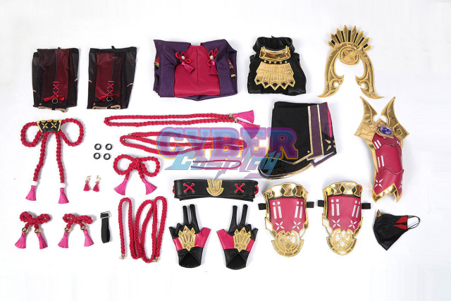 Genshin Impact Kuki Shinobu Cosplay Costume Jacquard Version C02058