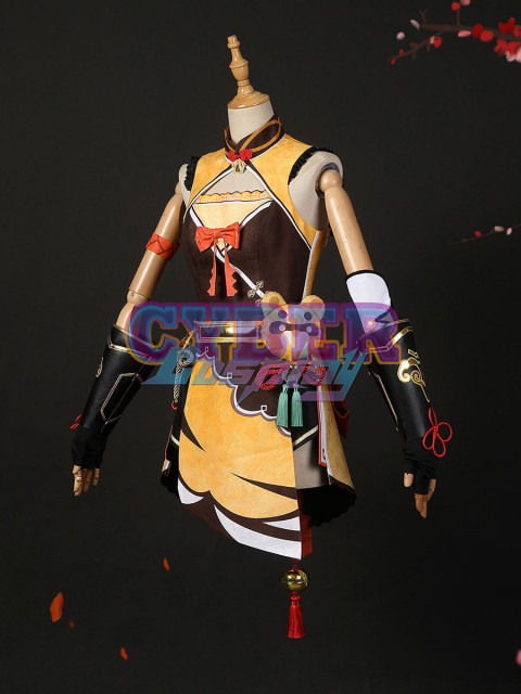 Genshin Impact Xiangling Cosplay Costume C02809