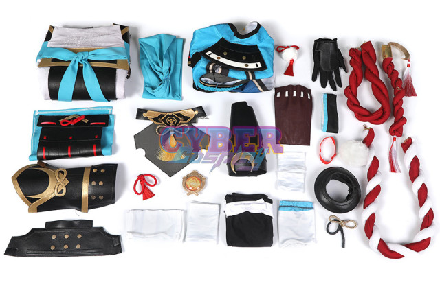 Genshin Impact - Gorou Cosplay Costume Jacquard Version C00668