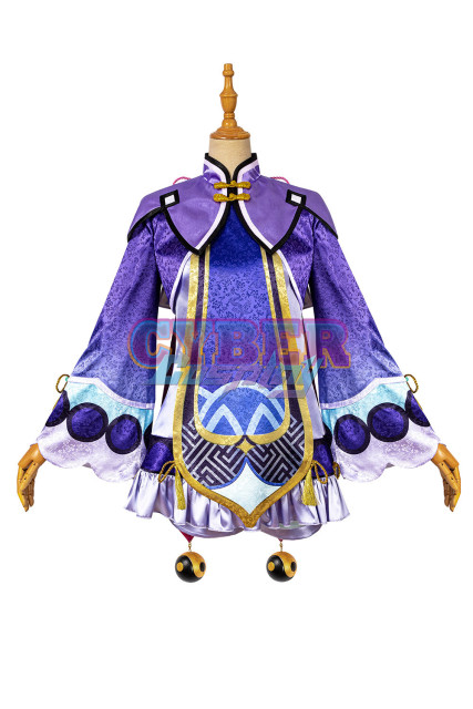 Genshin Impact Qiqi Cosplay Costume Upgrade Version C00166
