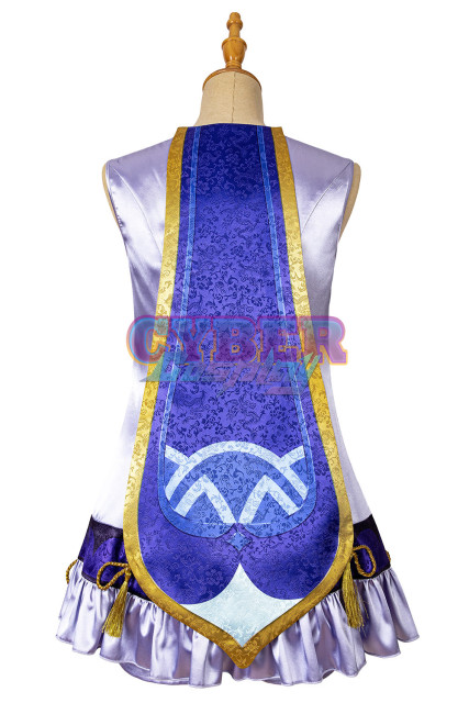 Genshin Impact Qiqi Cosplay Costume Upgrade Version C00166