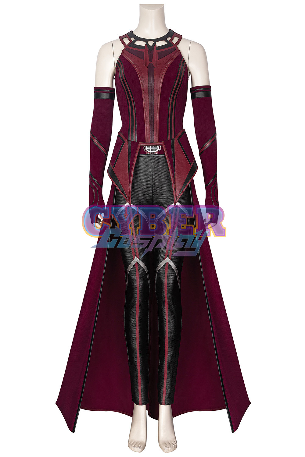 New Show Wanda Vision Scarlet Witch Wanda Finale Cosplay Costume C00296 Knit Version