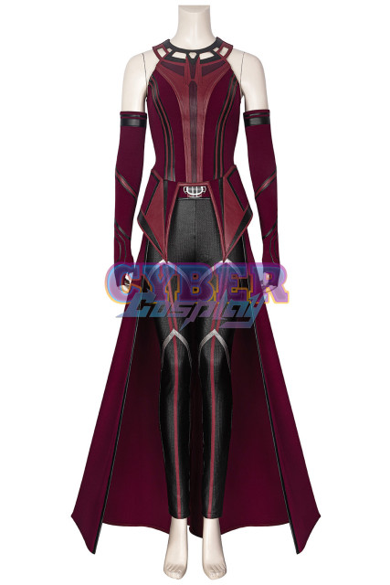 New Show Wanda Vision Scarlet Witch Wanda Finale Cosplay Costume C00296 Knit Version